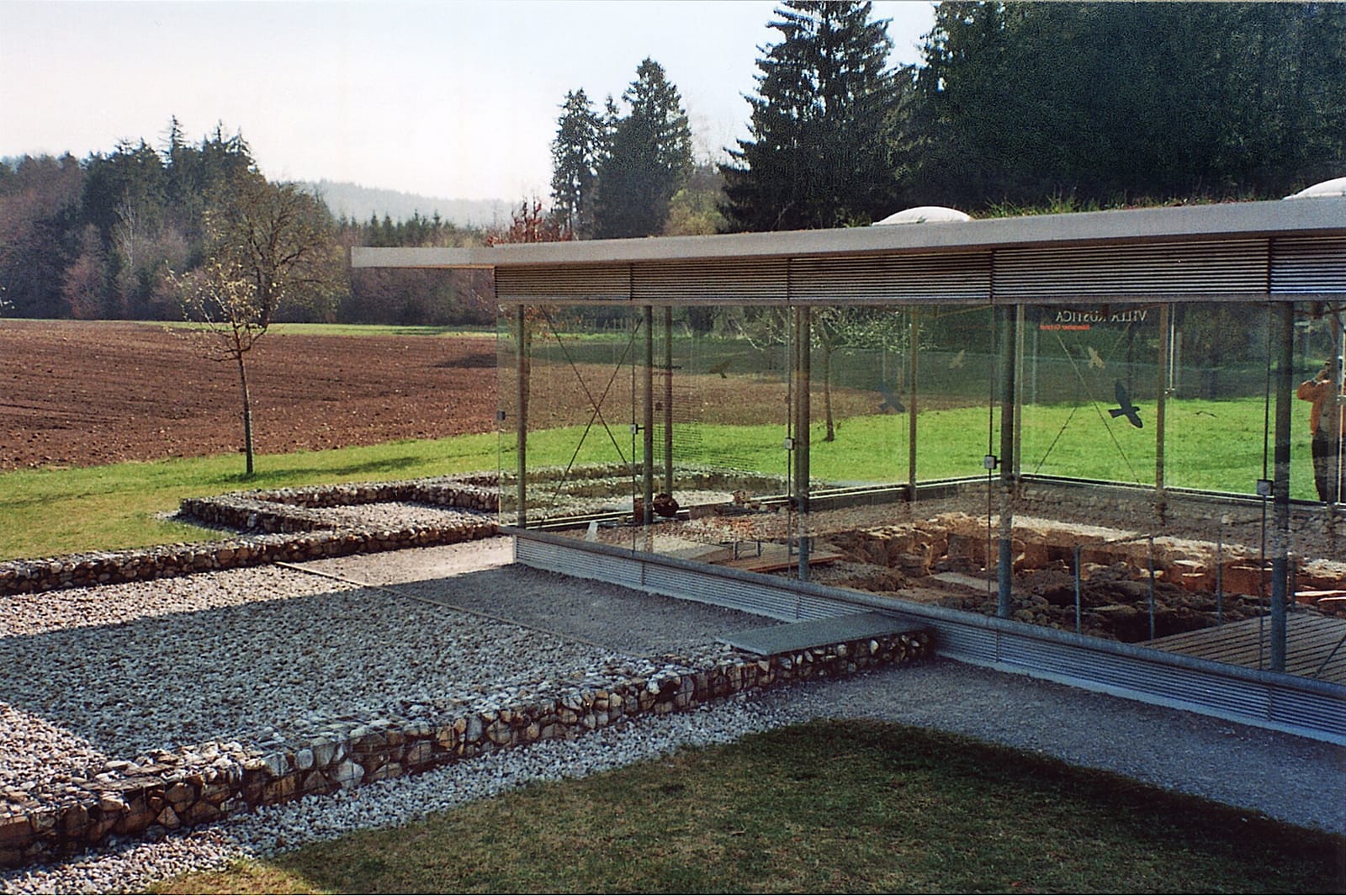 Schutzbau über der Villa Rustica bei Leutstetten.
